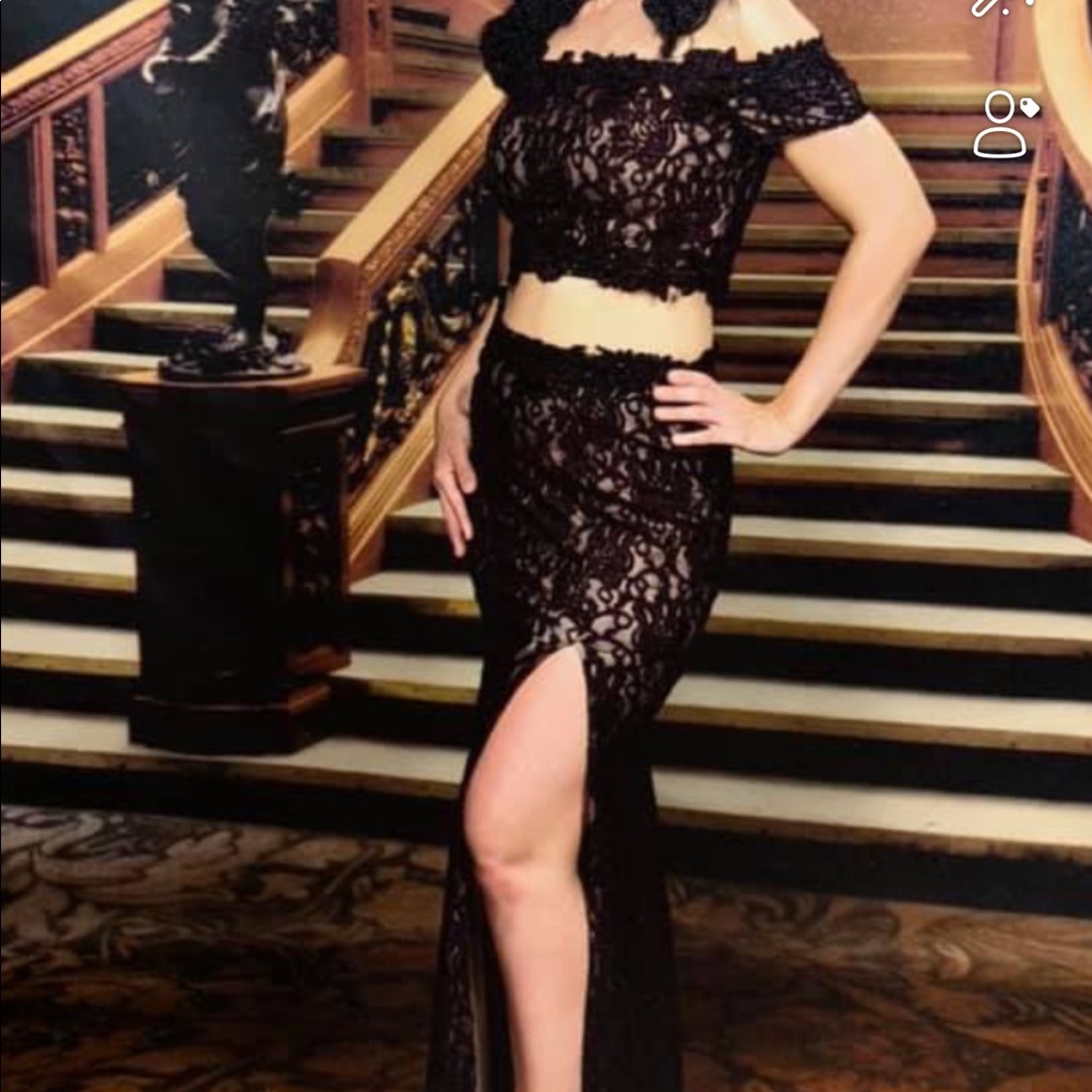 2 piece gown